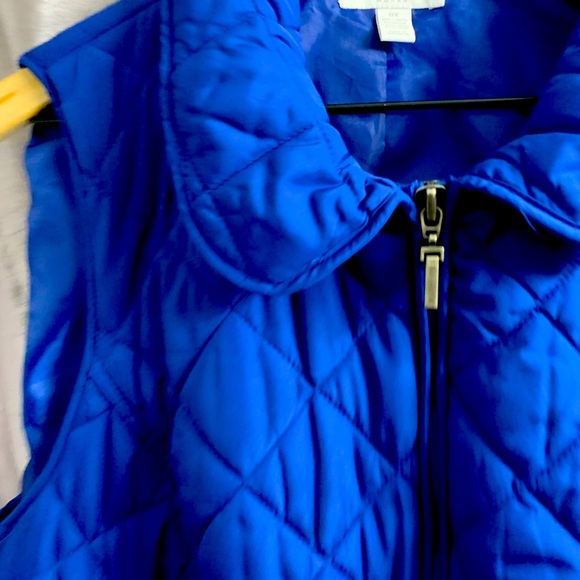 Charter Club quilted royal blue vest size 0X - Picture 4 of 4